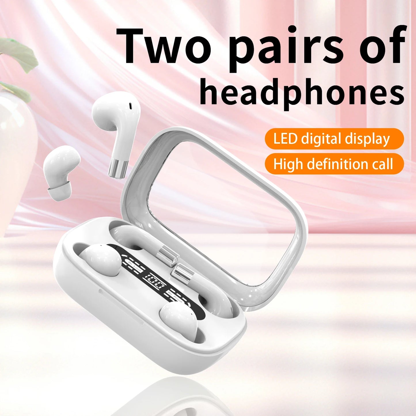 2-in-1 Wireless Earbuds – Sleep & Sport, HiFi 4D Bass, Noise Reduction, Ultra Long Battery