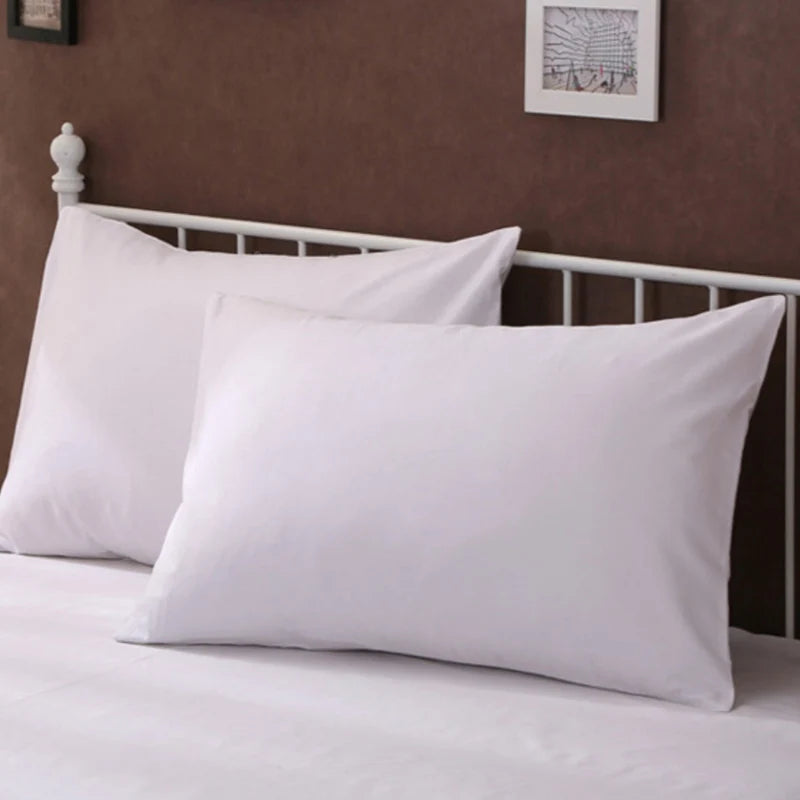 Solid White Rectangular Pillow Cover, 20x30in
