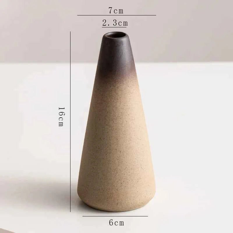 Creative Irregular Stone Shape Ceramic Vase Flowers Plant Potted Hydroponics Mini Vase Interior Aesthetics Home Decoration Gifts