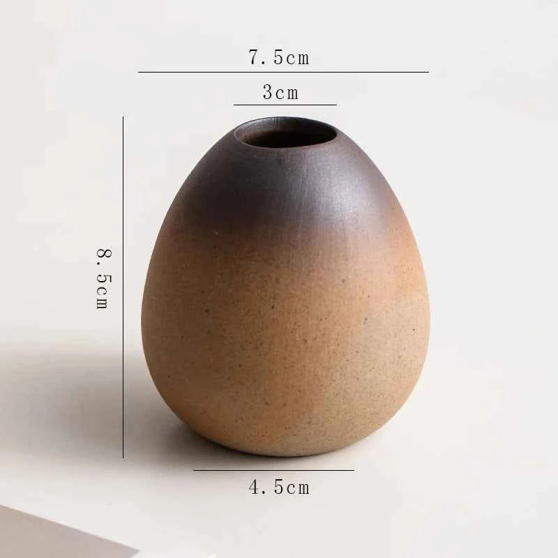 Creative Irregular Stone Shape Ceramic Vase Flowers Plant Potted Hydroponics Mini Vase Interior Aesthetics Home Decoration Gifts