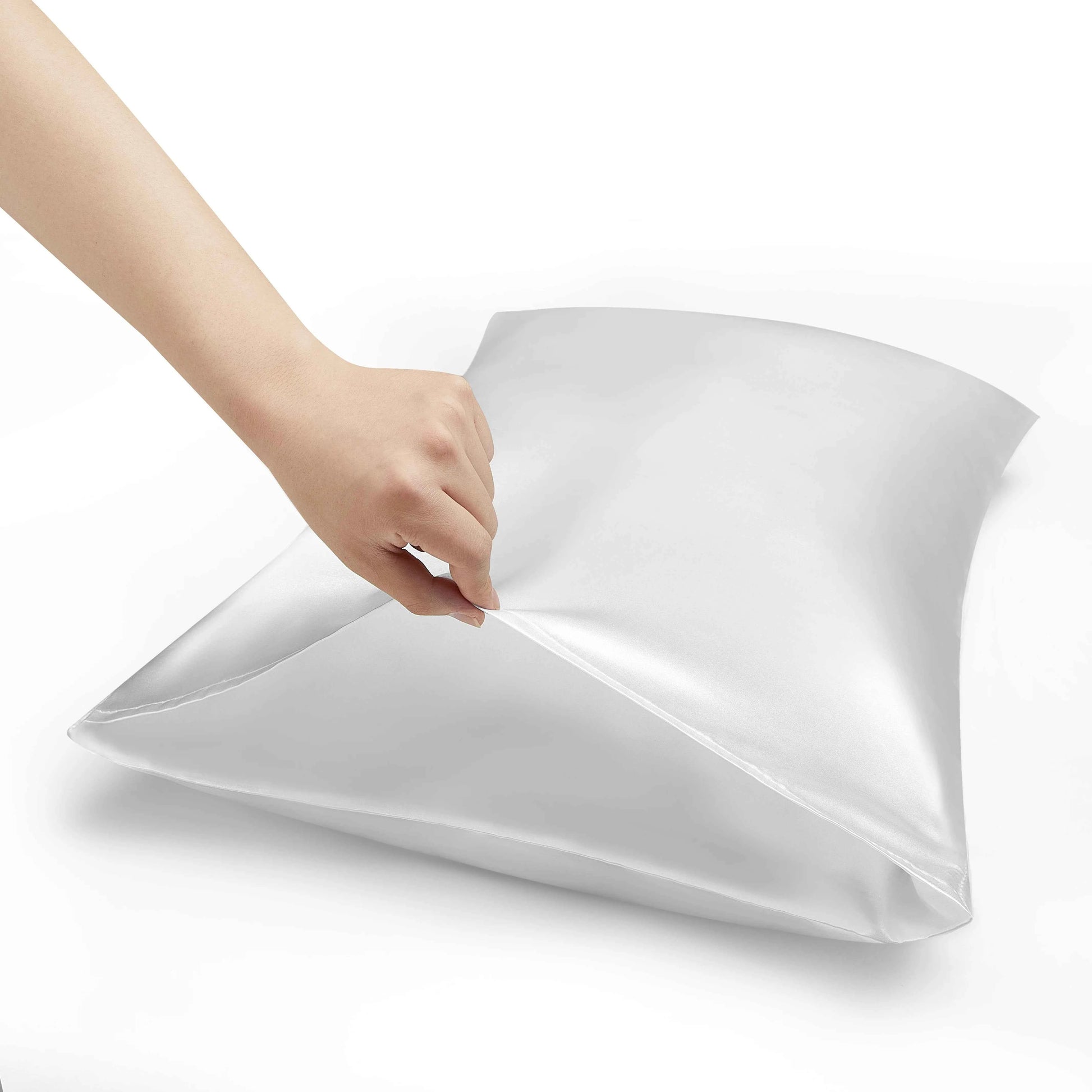 Pillowcase Silk Silky Satin Hair Beauty Soft Anti Frizz Comfortable Pillow Cover Home Decor Bedroom Standard Queen 1PC Durable