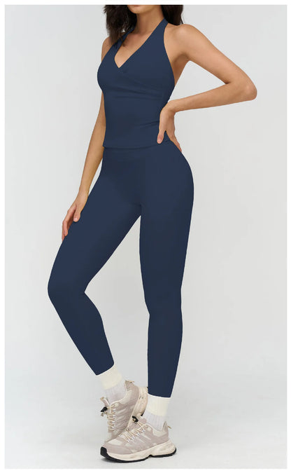 Women’s 2-Piece Yoga Tracksuit — High Waist Leggings & Sports Top