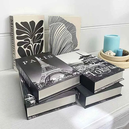 Decorative Faux Books Storage Box Coffee Table Hotel Bedroom Living Room Bookshelf Home Decor Interior Aesthetics Shooting Props