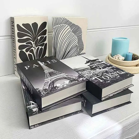 Decorative Faux Books Storage Box Coffee Table Hotel Bedroom Living Room Bookshelf Home Decor Interior Aesthetics Shooting Props