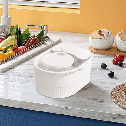 Multifunctional Vegetable Cleaner Spinner and Potato Scrubber with Lid