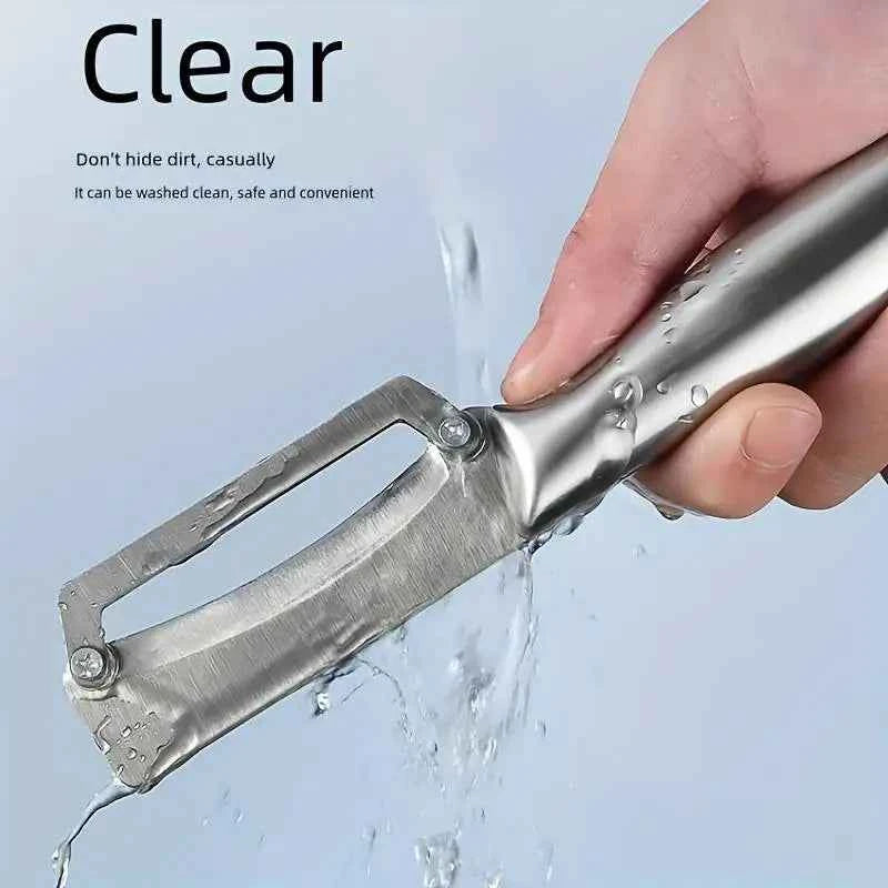 1PC Stainless Steel Flat Edge Peeler Potato Peeler Slicer Knife Watermelon/Melon Grater Kitchen Multi-Purpose Tool