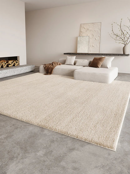 Fluffy Soft Cloakroom Rug Cream Style Living Room Decoration Line Carpet Large Area Rugs for Bedroom Home Thick Plush Floor Mat