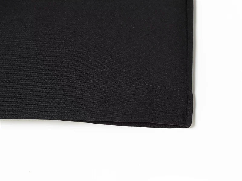 Women's Black Cropped Casual Shorts — Simple Summer Commuter Shorts