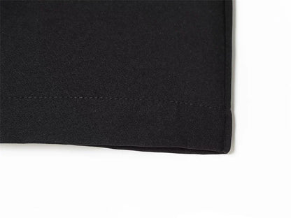 Women's Black Cropped Casual Shorts — Simple Summer Commuter Shorts
