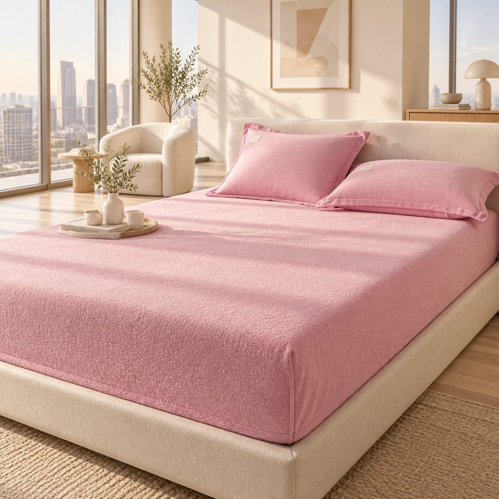 Plush Fitted Mattress Cover | Soft Bed Sheet