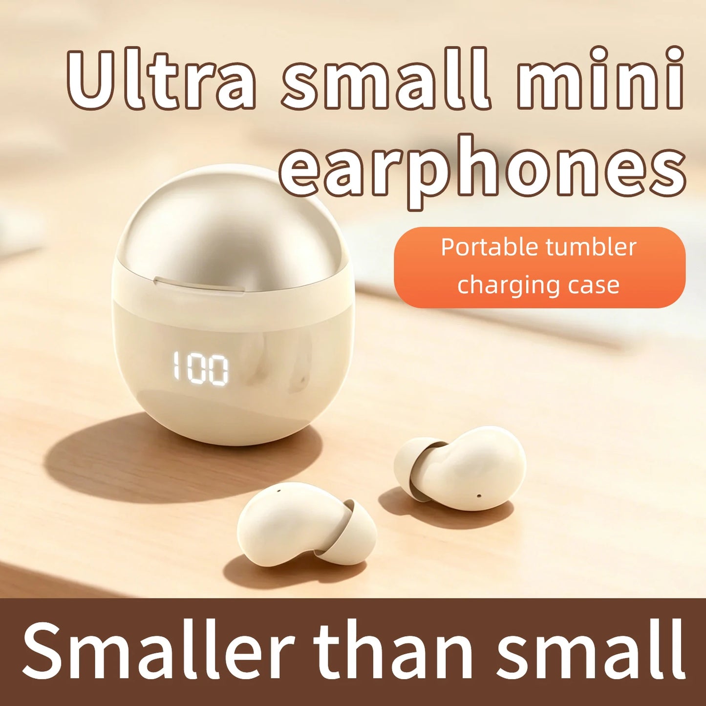 Small Wireless Bluetooth Headphones, Side Sleeping Not Pressing Ear And Sports Invisible In Ear Noise Cancelling Earphones, Low Latency, Long Battery Life HiFi Bass 6D sound effect Sleep Earbuds For Android IOS, Surprise Birt