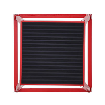 18 Inch Steel Plyometric Jump Box | Anti-Slip Step Up Box for Home Gym Training