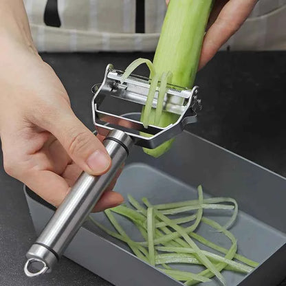 4 in 1 Stainless Steel Multi-function Peeler Slicer Vegetable Fruit Potato Cucumber Grater Portable Sharp Kitchen Accessory Tool