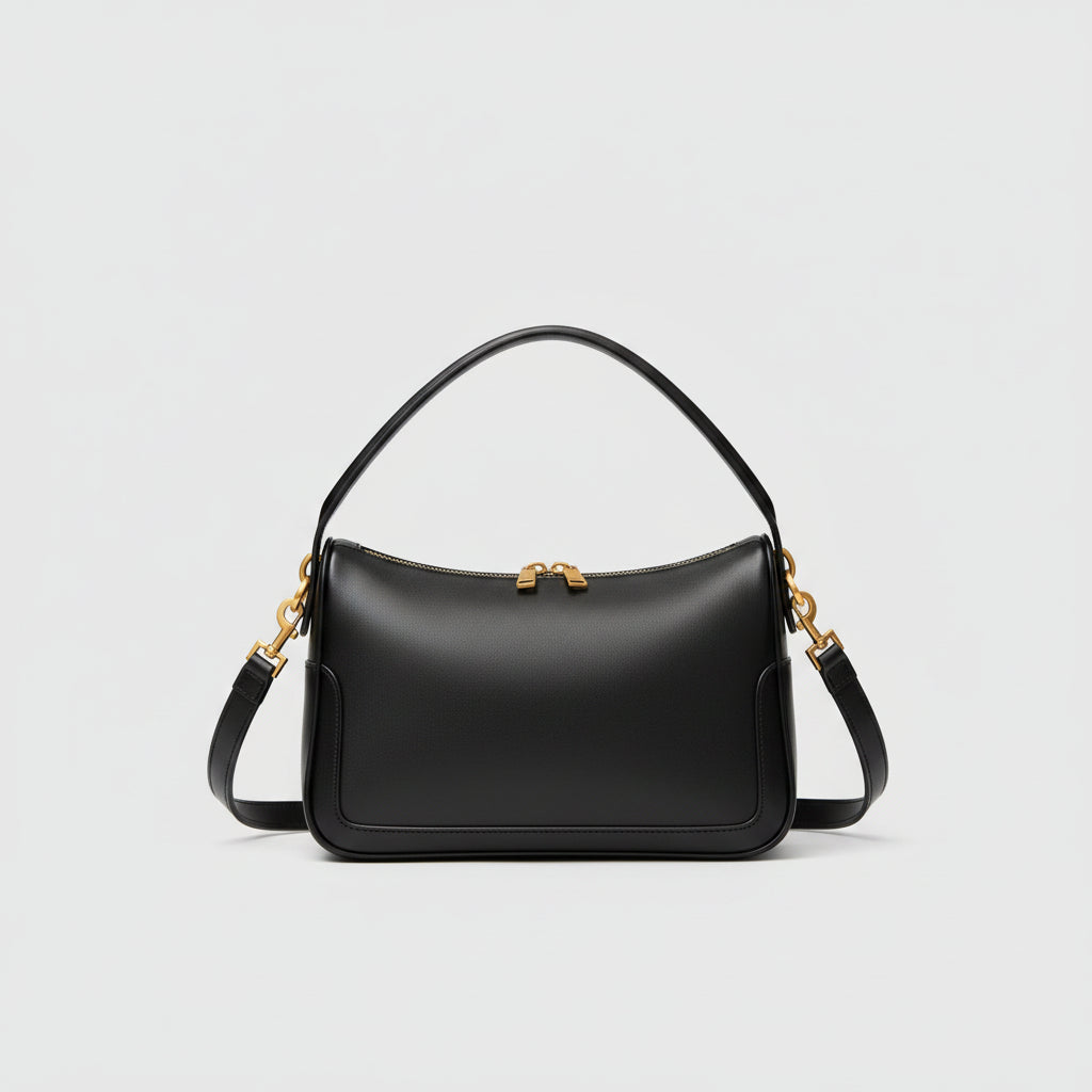 Portable Soft Leather Chain Handbag