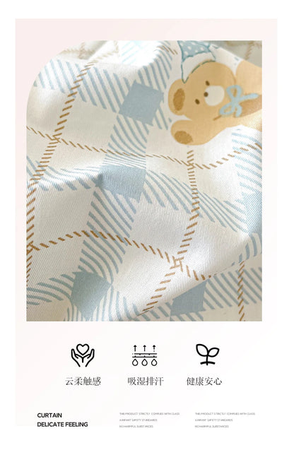 100% Cotton Cute Bear Print Bed Sheet, All Sizes
