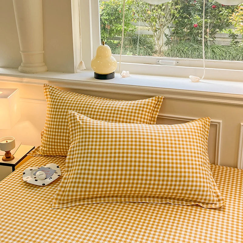 Plaid Envelope Pillowcase Set, 2-Piece, 48x74cm