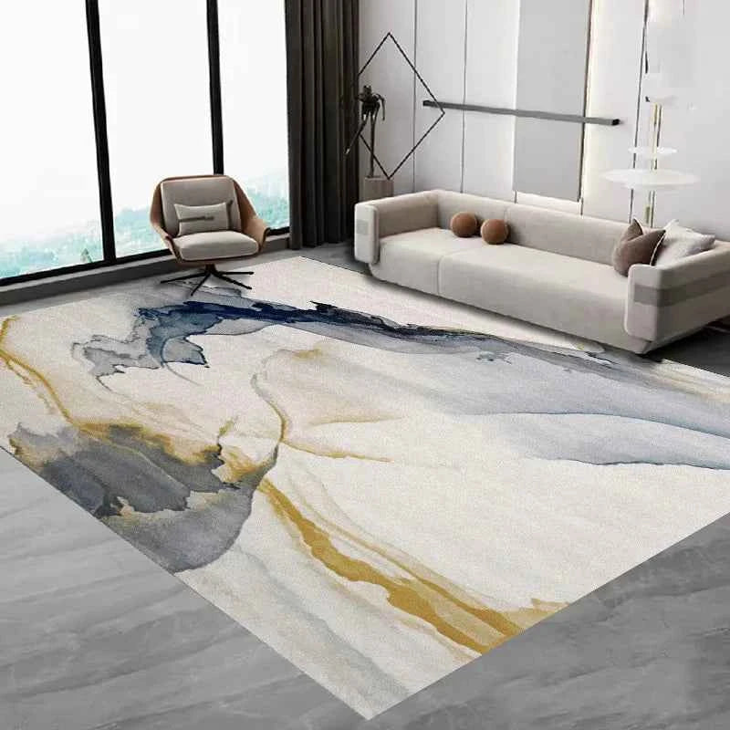 VIKAMA Nordic Simple Carpet Living Room Coffee Table Flannel Large Carpet Anti-Slip Bedroom Bedside Floor Mat Home Decoration