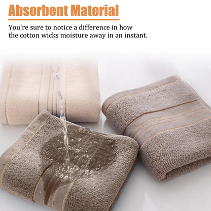 100% Pure Cotton Hand Towels Super Soft Fluffy Absorbent Quick Dry