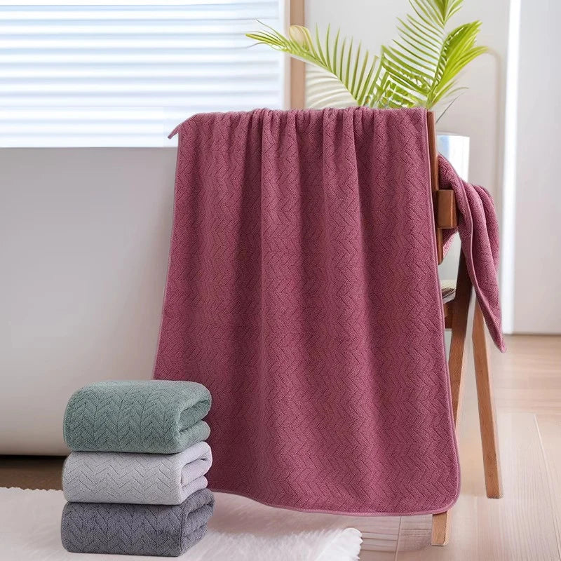 4/6 Pcs Towel Set - Soft Hand Towel Absorbent Bath towel Set 2 Size