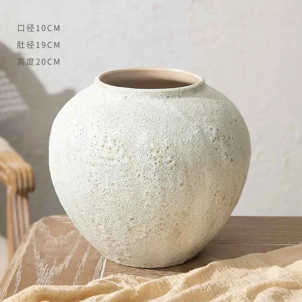 Ceramic Vase Chinese Style Quiet Wind Home Decor Decoration Flower Arrangement Pottery Pot