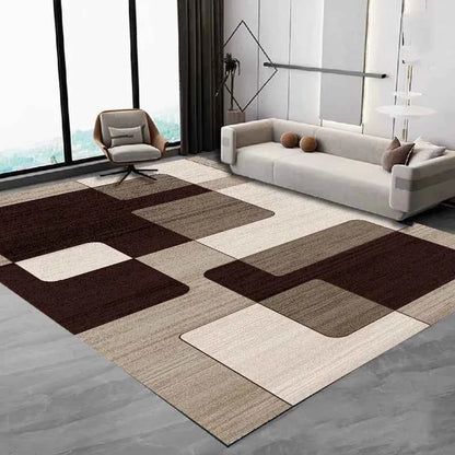 VIKAMA Nordic Simple Carpet Living Room Coffee Table Flannel Large Carpet Anti-Slip Bedroom Bedside Floor Mat Home Decoration