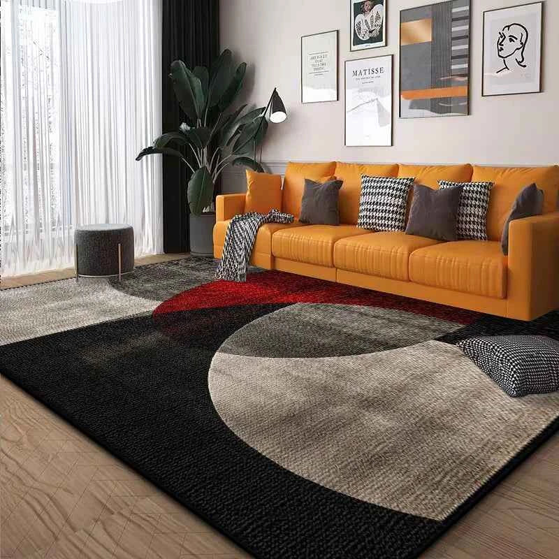 Geometry Abstract Carpets Living Room Modern Decoration Carpet Hall Sofa Side Foot Mat Room Decor Doorway Hallway Rug Washable