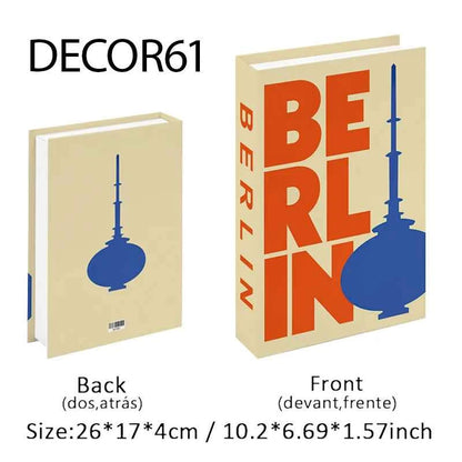 Decorative Faux Books Storage Box Coffee Table Hotel Bedroom Living Room Bookshelf Home Decor Interior Aesthetics Shooting Props