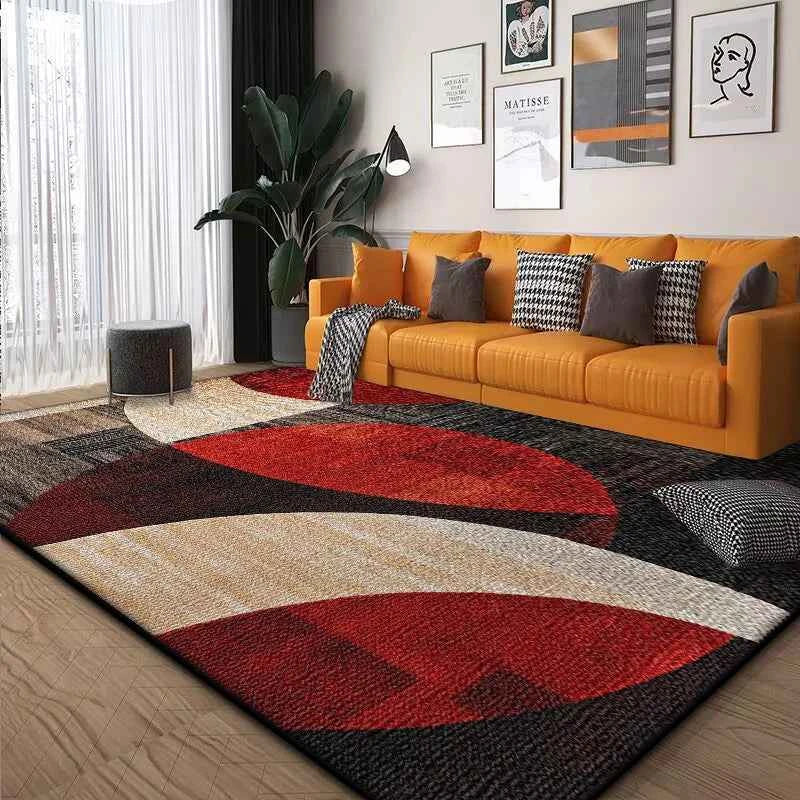 Geometry Abstract Carpets Living Room Modern Decoration Carpet Hall Sofa Side Foot Mat Room Decor Doorway Hallway Rug Washable