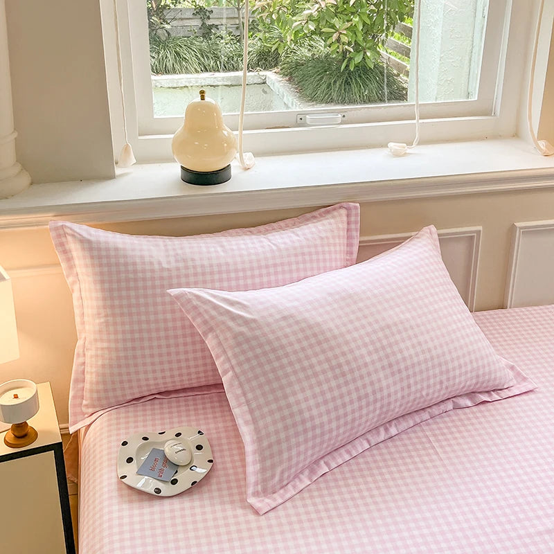 Plaid Envelope Pillowcase Set, 2-Piece, 48x74cm