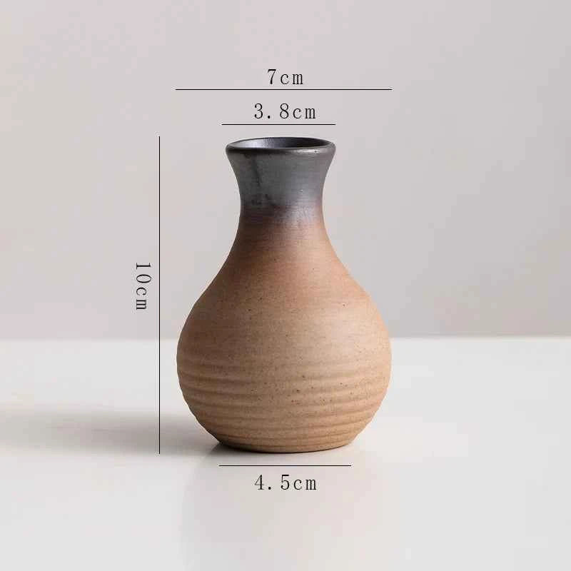 Creative Irregular Stone Shape Ceramic Vase Flowers Plant Potted Hydroponics Mini Vase Interior Aesthetics Home Decoration Gifts