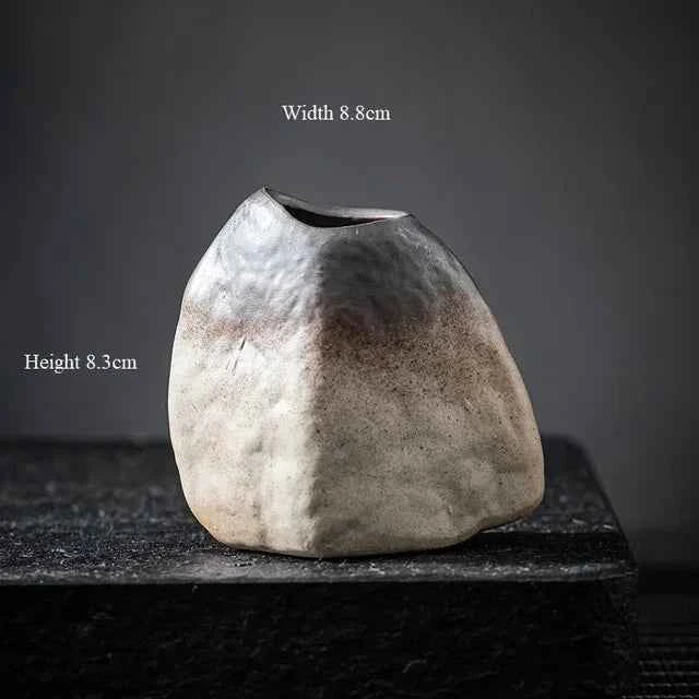 China Pottery Mini Small Flower Vases Traditional Chinese Retro Style Ceramic Vase Lliving Room Home Decoration T032