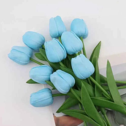 1/5/10/15PCS Tulips Artificial Flowers Real Touch Flowers Tulip Bouquet Decor Fake Tulips Flower for Home Wedding Decorations