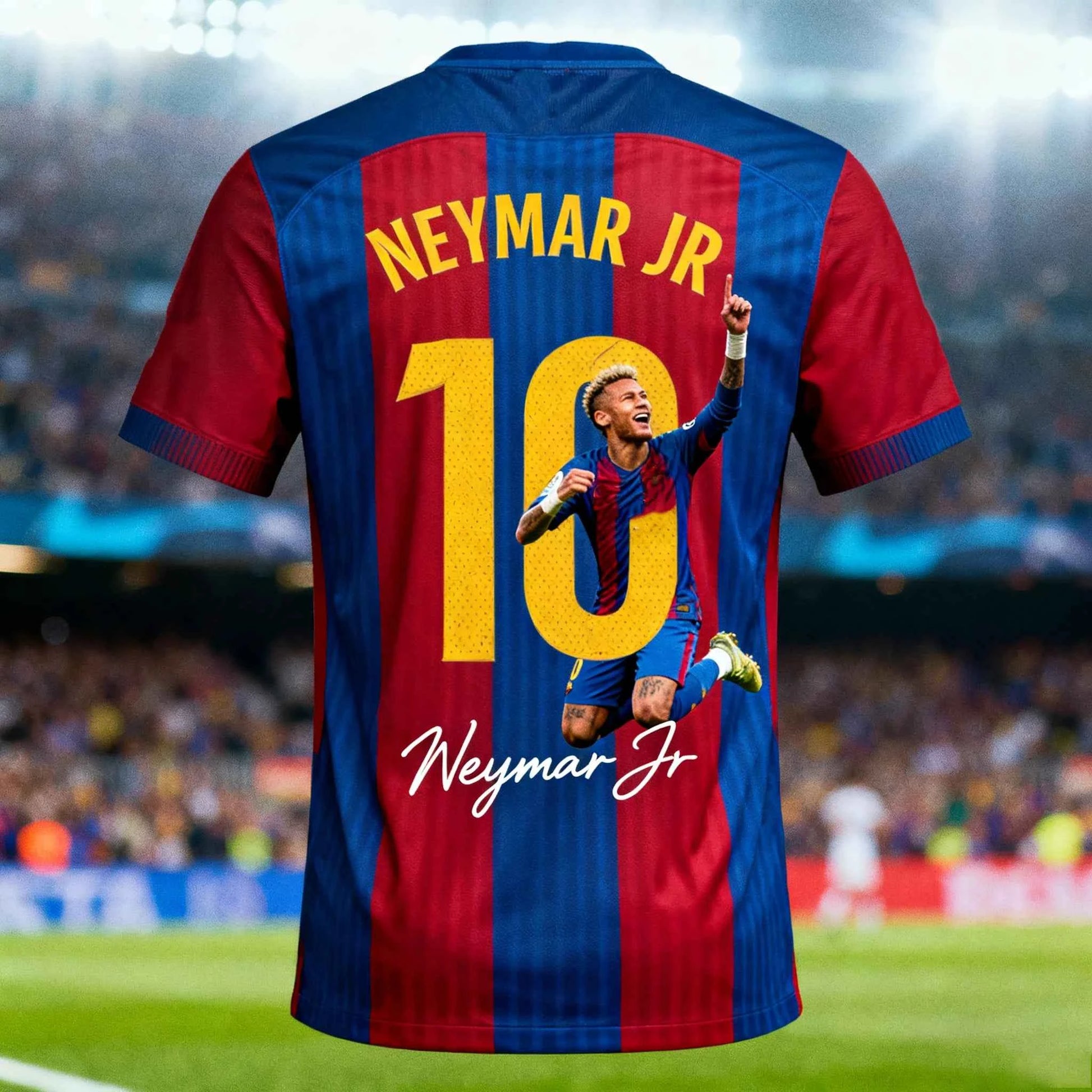 Trendy Neymar Special Edition Soccer Jersey Short Sleeve Men Women Kids Outdoor Training Top Quick Dry Breathable Sportswear