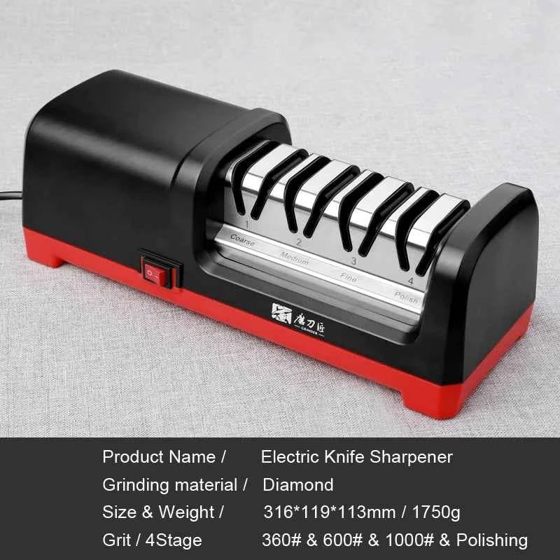 TAIDEA Professional Electric Knife Sharpener EU PLUG Grit 360/600# and Polishing Sharpening stone GrindStone Power18W
