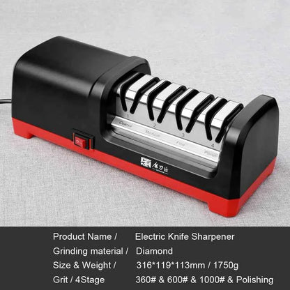 TAIDEA Professional Electric Knife Sharpener EU PLUG Grit 360/600# and Polishing Sharpening stone GrindStone Power18W