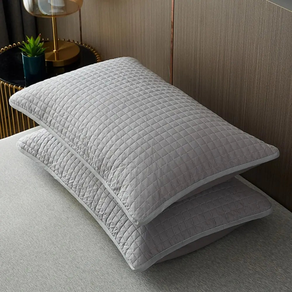 Cotton Anti-Mite Pillow Protector, Half-Pack Grey
