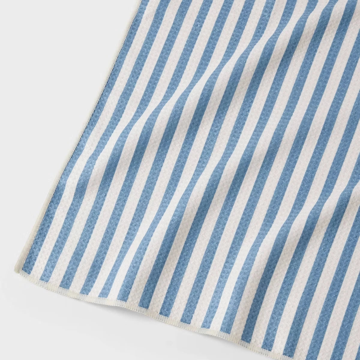 1PC Blue Quick Dry Striped Waffle Hand Towel - Absorbent Kitchen Towel for Fast Drying