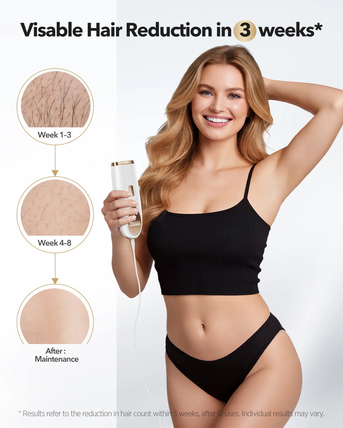 IPL Hair Removal Device with 5° Ice Cooling