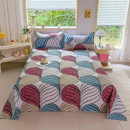 Floral Printed Flat Top Sheet | Single, Queen, King