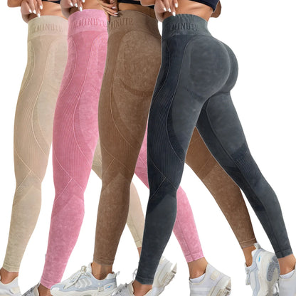 2-Pack Women’s High Waist Butt Lifting Seamless Yoga Leggings