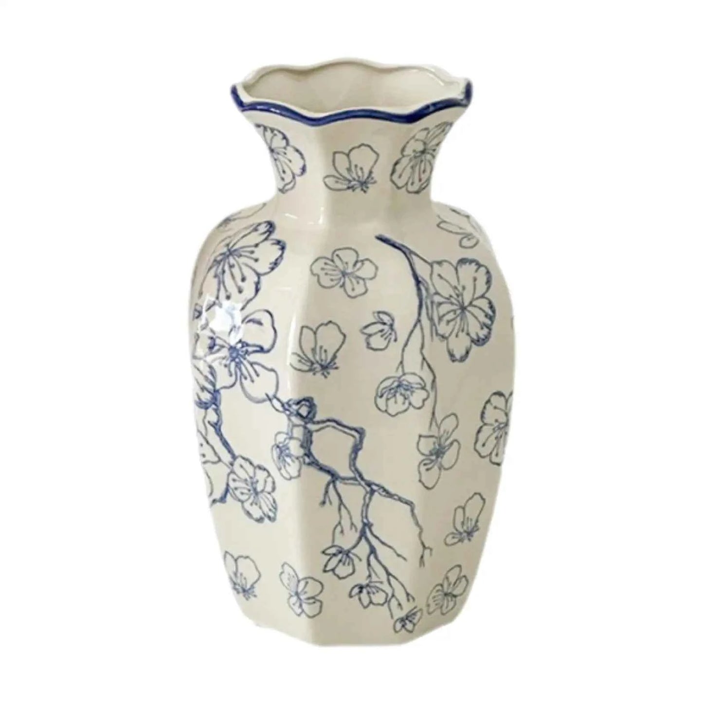 Chinese Ceramic Flower Vase Home Decor Plant Holder for Office Wedding Table