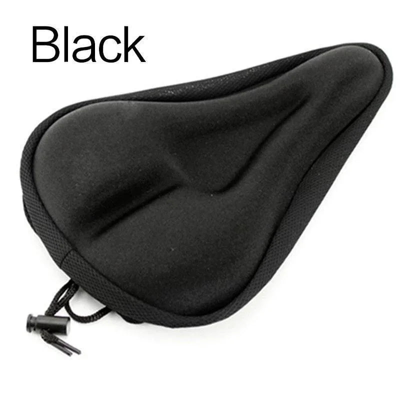 Bicycle Saddle 3D Bike Seat Cover Padded Wide Gel Soft Pad Exercise Bike Seat Cushion Wide Foam Mountain Bicycle Seat Cushion