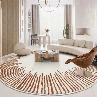Fluffy Soft Living Room Decoration Carpet Light Luxury Rugs for Bedroom Large Area Round Lounge Rug Home Study Thicken Plush Mat