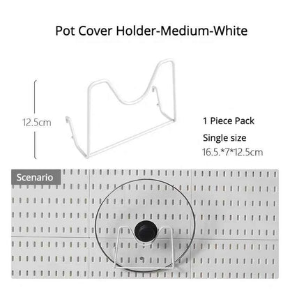 New DIY Pegboard Accessories Hanging Shelf Storage Hooks Wall Organizer No Punching Crafts Organization For Garage Kitchen Room