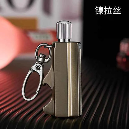 New Multifunctional Match coal oil Lighter Outdoor Waterproof Portable Wine Open Keychain Men Smoking Accessories Gifts