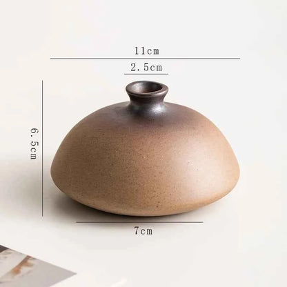 Creative Irregular Stone Shape Ceramic Vase Flowers Plant Potted Hydroponics Mini Vase Interior Aesthetics Home Decoration Gifts