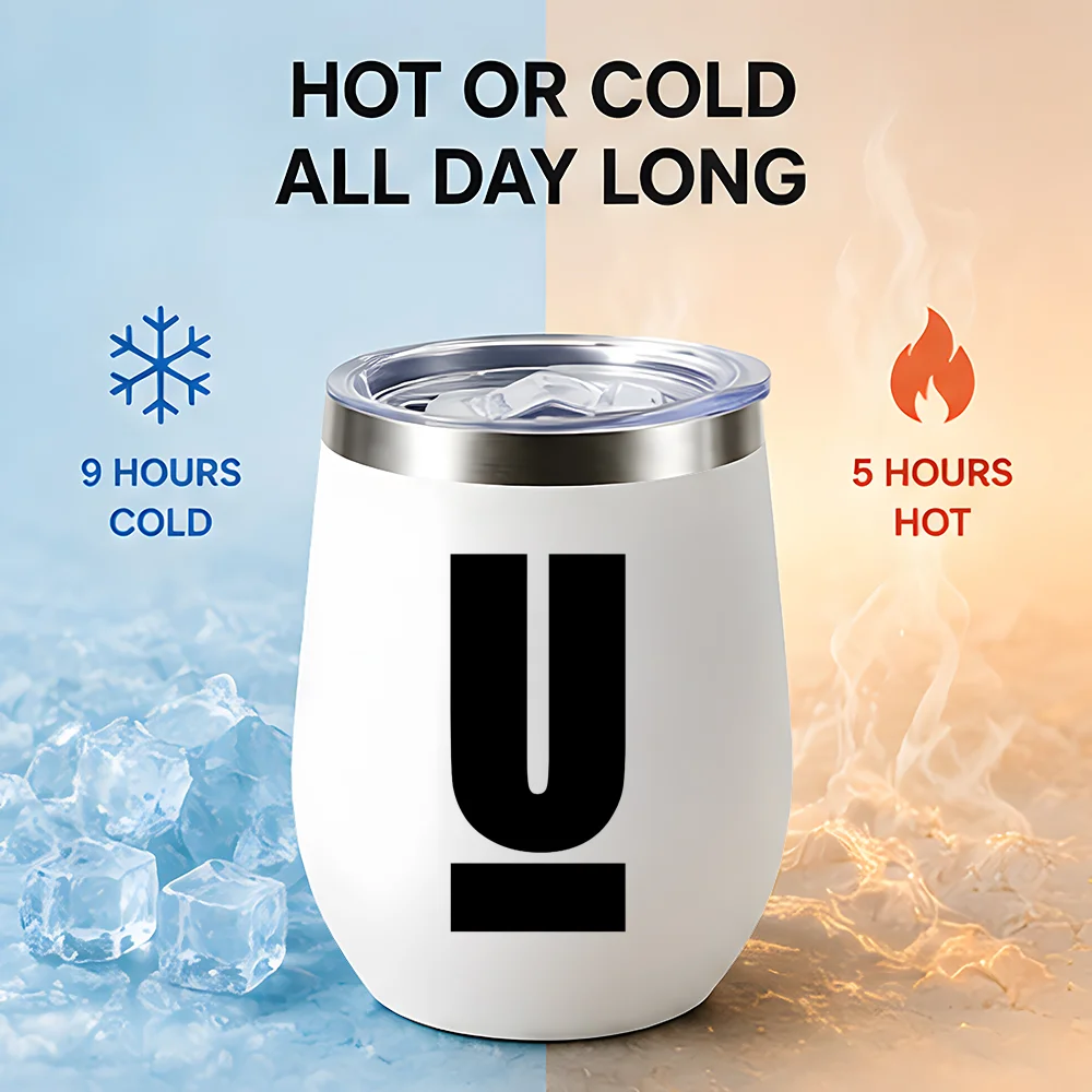 Egg Shaped Stainless Steel Vacuum Flask 360ml – Double Wall Insulated Travel Mug