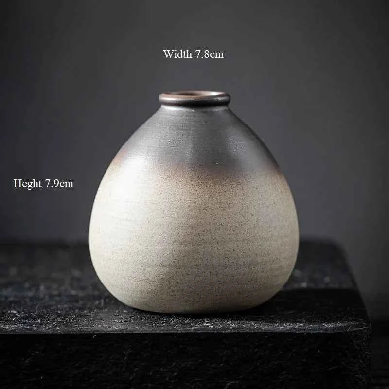 CHANSHOVA China Pottery Mini Small Flower Vases Traditional Chinese Retro Style Ceramic Vase Lliving Room Home Decoration T032