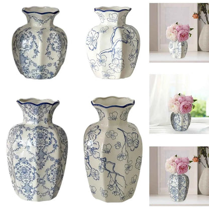 Chinese Ceramic Flower Vase Home Decor Plant Holder for Office Wedding Table