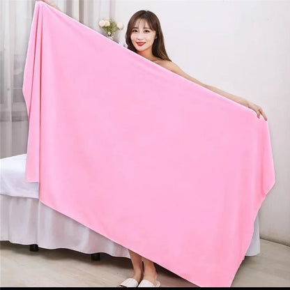 Ultra absorbent ultra-fine fiber bath towel, soft and fast drying, oversized